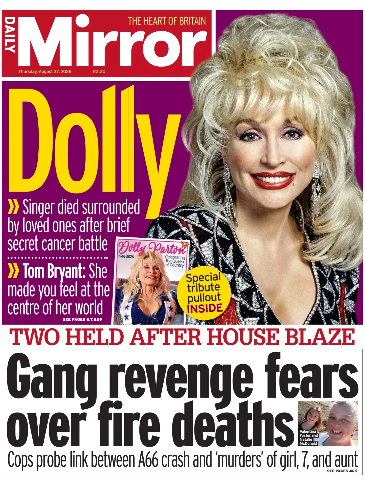 Prima-pagina-Daily Mirror-edizione-di-oggi-27-08-2026